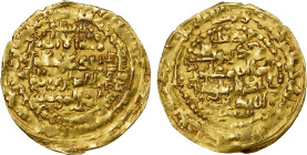 ZANGIDS OF AL-MAWSIL: Mahmud, 1219-1233, AV dinar (5.47g), al-Mawsil, AH621, A-1869, rough strike, crude VF.
Estimate: USD 350 - 400