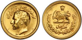 IRAN: Mohammad Reza Shah, 1941-1979, AV pahlavi, SH1328, KM-1150, high relief type, rare date with a mintage of only 4,000 pieces and a fantastic qual...