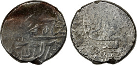 SAFAVID: 'Abbas I, 1588-1629, AR abbasi (7.60g), Kakht (Kakhed), AH103x, A-2634.4, extremely rare Caucasian mint, with the word Âbâd added before the ...