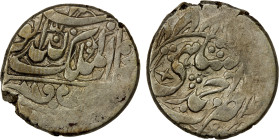DURRANI: Safdar Jang, 1842-1843, AR rupee (9.06g), Ahmadshahi, AH(12)59, A-3149S, with the Arabic obverse inscription al-mulku lillah al-wahid al qahh...