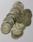 UMAYYAD: LOT of 40 silver dirhams, common dates, including mints of Wasit (34 pcs), Dimashq (5), and al-Basra (31; average circulated grades, many cli...
