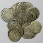 UMAYYAD: LOT of 40 silver dirhams, common dates, including mints of Wasit (31 pcs), Dimashq (6), Istakhr (1, VG), and al-Basra (2); average circulated...