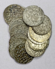 SELJUQ OF RUM: LOT of 14 silver dirhams, including Kayqubad: (8 pcs) mints of Kayseri, Konya and Sivas, most with legible dated, mostly VF condition, ...