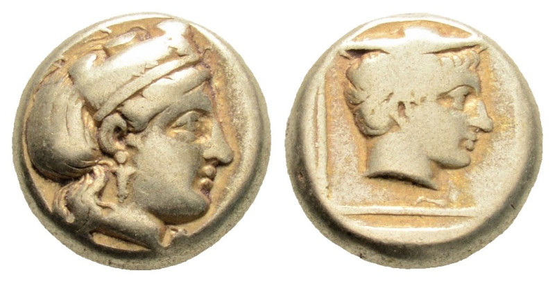 Greek
LESBOS, Mytilene (Circa 412-378 BC)
EL Hekte (10mm, 2.51g)
Obv: Head of Ky...