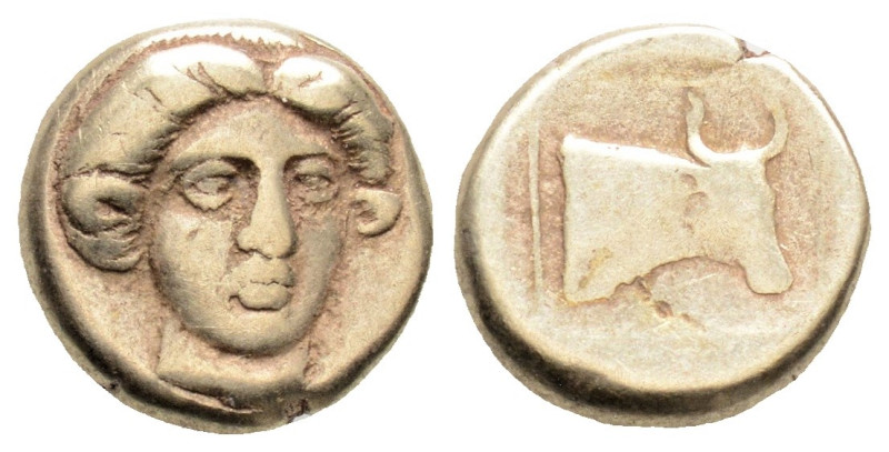 Greek
LESBOS, Mytilene (Circa 412-378 BC)
EL Hekte – Sixth Stater (5.7mm, 2.48g)...