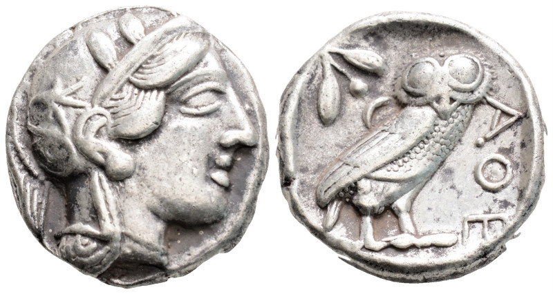 Greek
ATTICA, Athens (Circa 454-404 BC)
AR Tetradrachm (23.7mm, 17.1g)
Obv: Head...