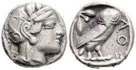 Greek
ATTICA, Athens (Circa 454-404 BC)
AR Tetradrachm (22.6mm, 16.5g)
Obv: Head of Athena to right, wearing crested Attic helmet ornamented with thre...