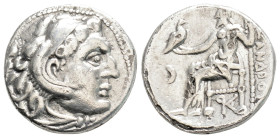 Greek
KINGDOM OF MACEDON, Antigonos I Monophthalmos (Circa 310-301 BC)
AR Drachm. (16.6mm, 3g)
Obv: Head of Herakles to right, wearing lion skin headd...