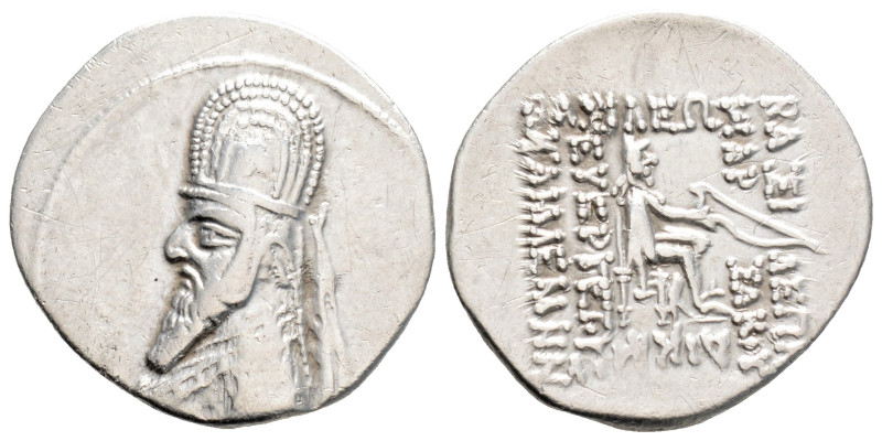 Greek
KINGS OF PARTHIA, Gotarzes I (Circa 91-87 BC)
AR Drachm (21.3mm, 4.1g)
Obv...