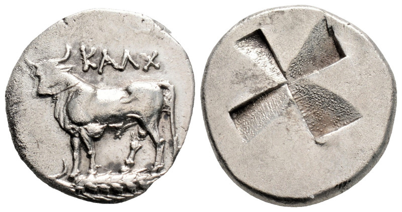 Greek 
BITHYNIA, Kalchedon (Circa 340-320 BC)
AR Siglos (18.6mm, 5.3g)
Obv: KAΛX...