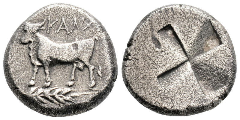 Greek 
BITHYNIA, Kalchedon (Circa 340-320 BC)
AR Siglos (16.3mm, 5g)
Obv: KAΛX. ...