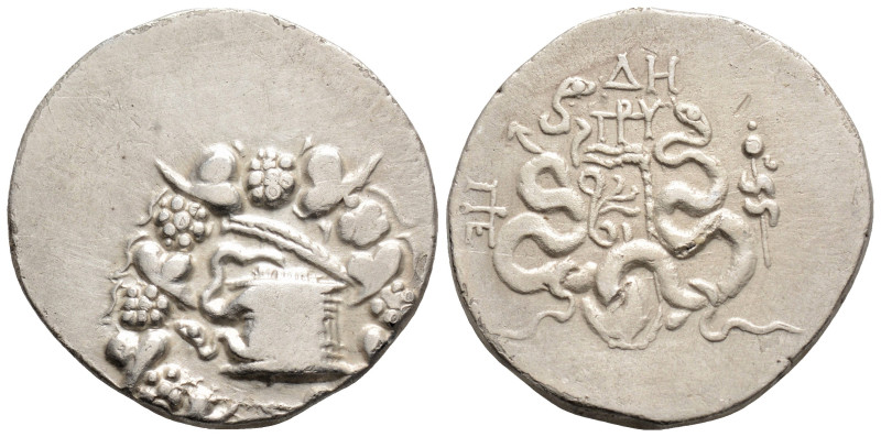 Greek
MYSIA, Pergamon (Circa 166-67 BC)
AR Cistophoric Tetradrachm (22.4mm, 12.2...
