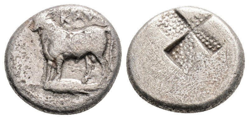 Greek
BITHYNIA, Kalchedon (Circa 340-320 BC)
AR Half Siglos (7.8mm, 2.2g)
Obv: K...
