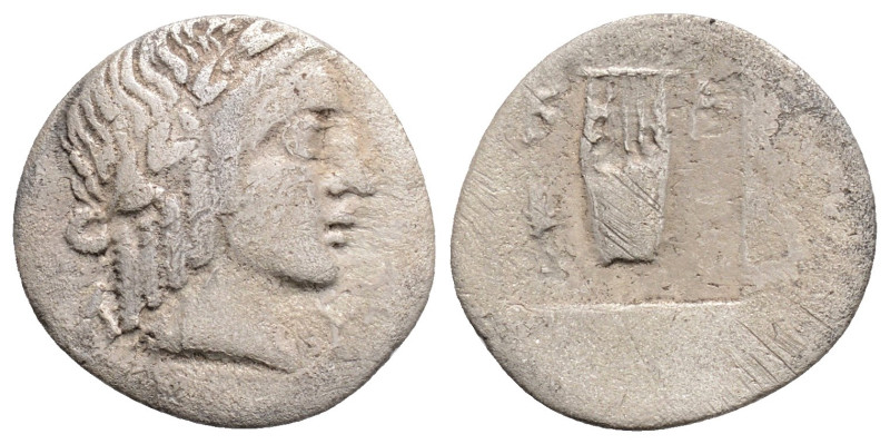 Greek
LYCIAN LEAGUE (Circa 30-27 BC)
AR Hemidrachm (14.9mm, 1.2g)
Obv: Laureate ...