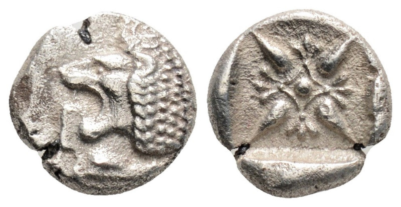 Greek
IONIA, Miletos (Circa Late 6th-early 5th century BC)
AR Diobol (9.1mm, 1g)...