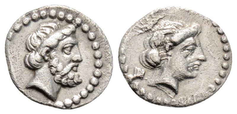 Greek
CILICIA, Nagidos (Circa 400-380 BC)
AR Obol (11mm, 0.7g)
Obv: Head of Aphr...