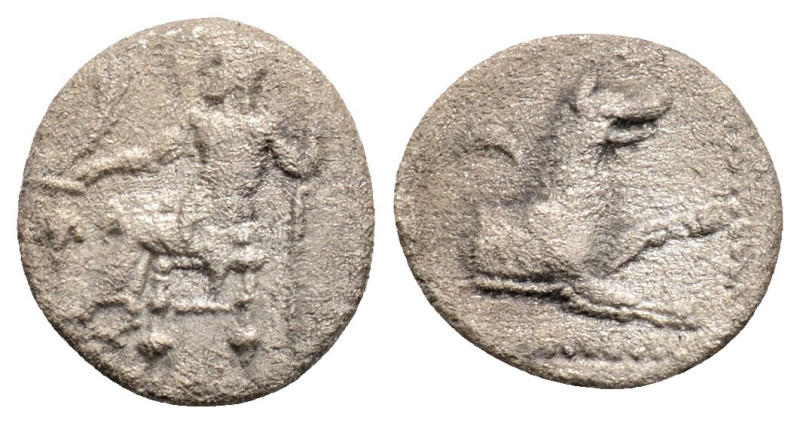 Greek
LYCAONIA, Laranda (Circa 4th century BC)
AR Obol (10.5mm, 0.5g)
Obv: Baalt...