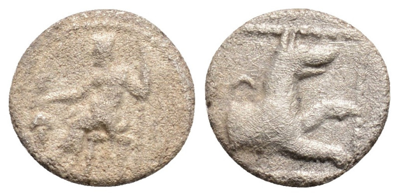 Greek
LYCAONIA, Laranda (Circa 4th century BC)
AR Obol (9.7mm, 0.6g)
Obv: Baalta...