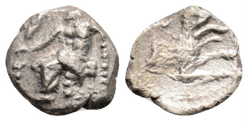 Greek
LYCAONIA, Laranda (Circa 4th century BC)
AR Obol (11mm, 0.5g)
Obv: Baaltar...