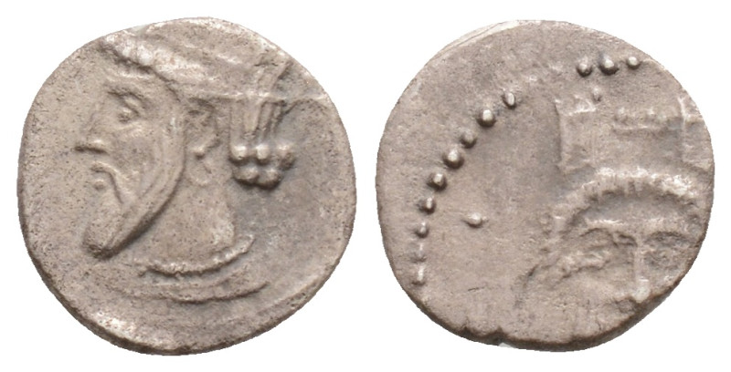 Greek
Uncertain,Tarsos or Myriandros? (Circa 350-338 BC)
AR Obol(9.5mm 0.5 g)
Ob...