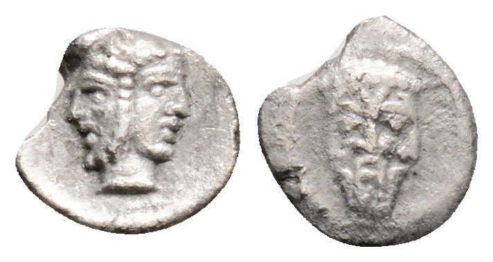 Greek
CILICIA, Uncertain (Circa 400-360 BC)
AR Tetartemorion (6.8mm 0.10g)
Obv: ...