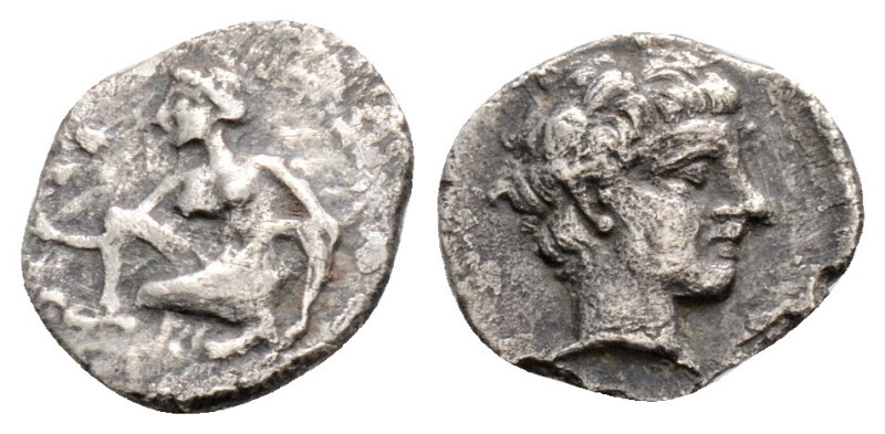 Greek 
CILICIA, Tarsos, Tiribazos (Circa 388-380 BC)
AR Hemiobol (9.4mm, 0.4g)
O...