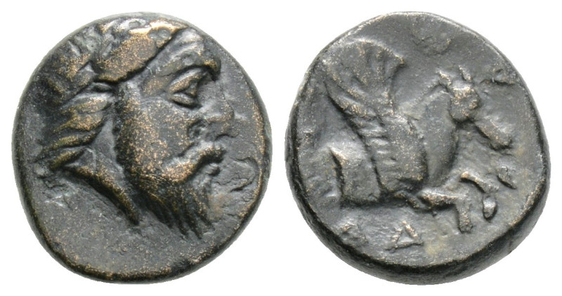 Greek 
MYSIA, Adramytion (Circa 4th century BC)
AE Bronze (11.5mm, 1.6g)
Obv: La...