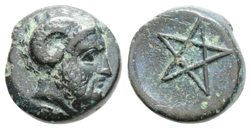 Greek 
MYSIA, Pitane (Circa 4th-3rd centuries BC)
AE Bronze (11mm, 1.5g)
Obv: He...