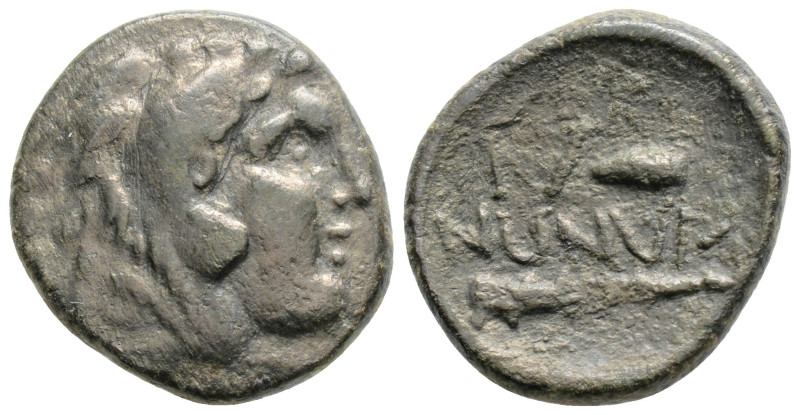 Greek
BITHYNIA, Kios (Circa 270-240 BC)
AE Bronze (20.22mm, 5.7g)
Obv: Head of H...