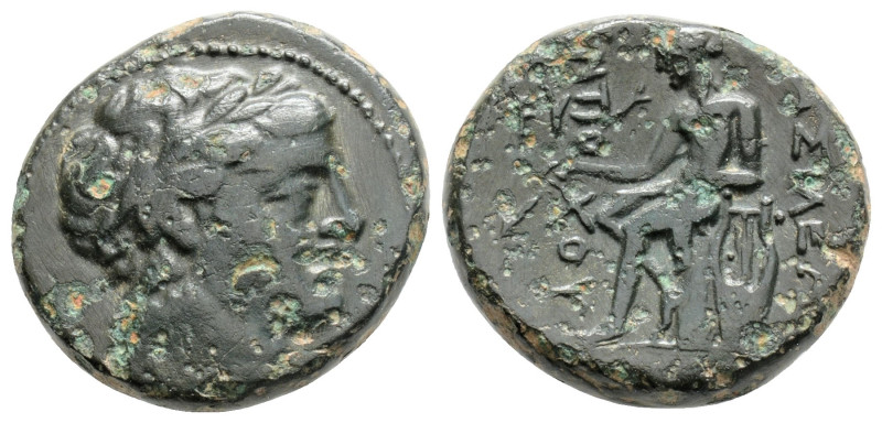 Greek
SELEUKID EMPIRE, Antiochos II Theos (Circa 261-246 BC)
AE Bronze (17.6mm, ...