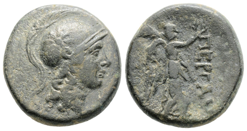 Greek
MYSIA, Pergamon (Circa 133-27 BC)
AE Bronze (18.8mm, 6.4g)
Obv: head of At...