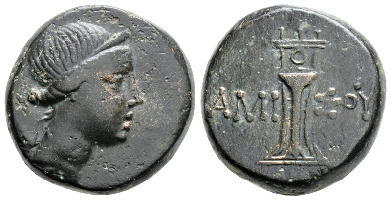 Greek 
PONTOS, Amisos (Circa 125-100 BC)
AE Bronze (19.4mm, 8g)
Obv: Head of Art...