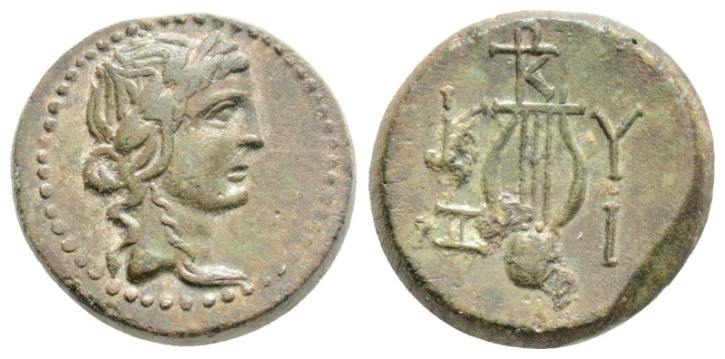 Greek
MYSIA, Kyzikos (Circa 1st century BC)
AE Bronze (15.5mm, 2.6g)
Obv: Draped...