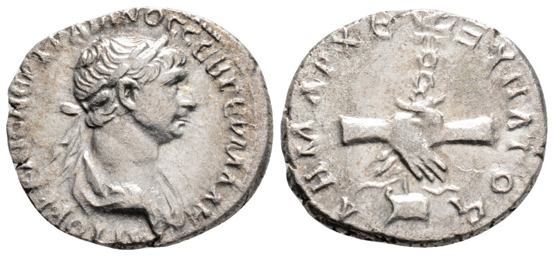 Roman Provincial
CAPPADOCIA, Caesarea, Trajan (98-117 AD)
AR Drachm (19.5mm, 3.5...