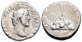 Roman Provincial
CAPPADOCIA, Caesarea, Antoninus Pius (138-161 AD)
AR Didrachm (20.4mm, 6.4g)
Obv: ΑΥΤ ΟΚΡ ΑΝΤⲰΝƐΙΝΟϹ ϹƐΒΑϹΤΟϹ, laureate head right.
R...