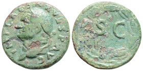 Roman Provincial
SELEUCIS and PIERIA, Antioch, Vespasian AD 69-79.
AE Bronze (22.5mm, 5.1g)
Obv: IMP • CAESAR • VESP AVG, laureate head left 
Rev: S•C...