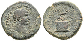 Roman Provincial
PONTUS, Nicopolis ad Lycum. Trajan (98-117 AD)
AE Bronze (20mm, 5.5g)
Obv: ΑΥΤ ΚΑΙ(Ϲ) ΝΕΡ ΤΡΑΙΑΝΟϹ ϹΕ(Β) ΓΕΡ(Μ) ΔΑΚ ΤΟ ϚΙ; laureate h...