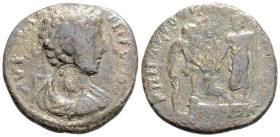 Roman Provincial
MYSIA, Attaea. Commodus. (177-192 AD)
AE Bronze (27.2mm 10.2g) 
Obv: Rufius, magistrate. Laureate and draped bust right 
Rev: Zeus st...