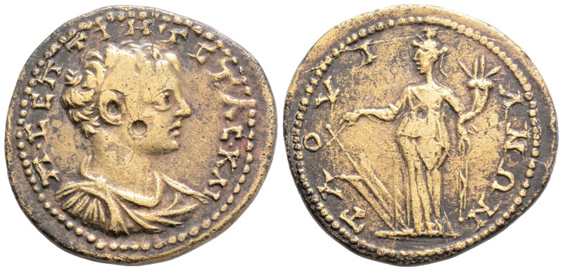 Roman Provincial
GALATIA. Tavium. Geta, As Caesar, (198-209 AD)
AE Bronze (29.8m...