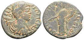 Roman Provincial
PISIDIA. Antiochia. Geta. As Caesar (198-209 AD) 
AE Bronze (22.7mm 5.4g)
Obv: Bare-headed, draped, and cuirassed bust right
Rev: Cit...