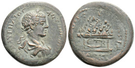 Roman Provincial
CAPPADOCIA, Caesarea, Elagabalus (218-222 AD)
AE Bronze (28.8mm 11.8g)
Obv: ΑΥ Κ Μ ΑΥΡΗΛΙΟϹ ΑΝΤΩΝƐΙΝΟϹ ϹƐΒ laureate head of Elagabalu...