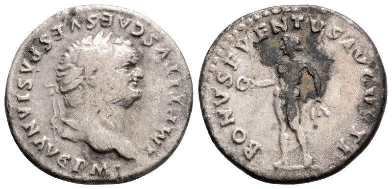 Roman Imperial
Titus (79-81 AD) Rome
AR Denarius (19.4mm, 3.2g)
Obv: IMP TITVS C...