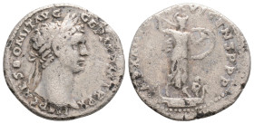 Roman Imperial
Domitian (81-96 AD) Rome
AR denarius (19.1mm, 2.8g)
Obv: IMP CAES DOMIT AVG GERM PM TR P XI, laureate head right 
Rev: IMP XXI COS XVI ...