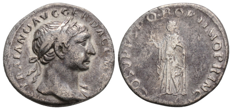 Roman Imperial
Trajan (98-117 AD) Rome
AR Denarius (18.6mm, 2.8g)
Obv: IMP TRAIA...