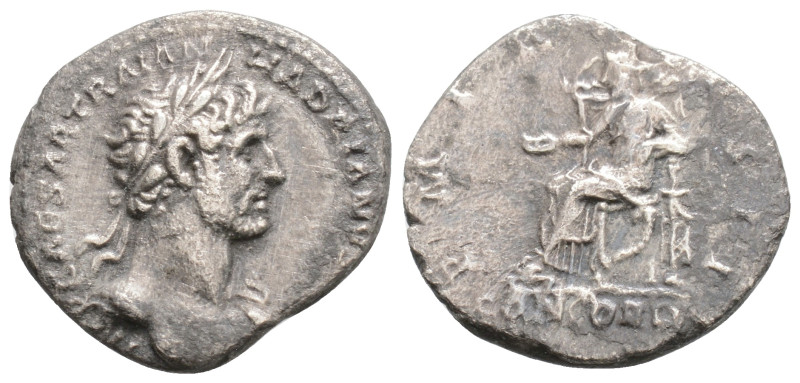 Roman Imperial
Hadrian (117-138 AD) Rome
AR Denarius (18.6mm, 2.9g)
Obv: IMP CAE...
