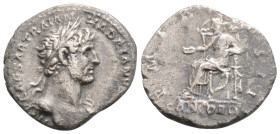 Roman Imperial
Hadrian (117-138 AD) Rome
AR Denarius (18.6mm, 2.9g)
Obv: IMP CAESAR TRAIAN HADRIANVS AVG. Bust of Hadrian, laureate, cuirassed, right....