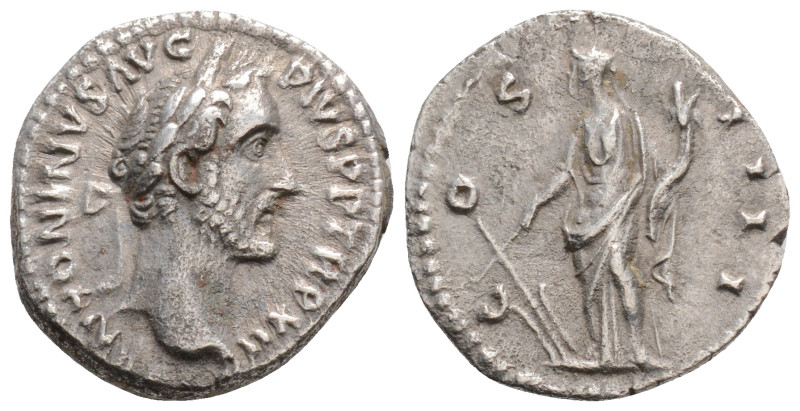 Roman Imperial
Antoninus Pius(149-150 AD) Rome 
AR Denarius (17.9mm, 3.5g)
Obv: ...