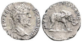 Roman Imperial
Septimius Severus (197 AD) Rome
AR Denarius (18mm, 2.2g)
Obv: L SEPT SEV PERT AVG IMP VIIII, laureate head right 
Rev: MVNIFICENTIA AVG...