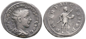 Roman Imperial
Gordian III (238-244 AD) Rome
AR Antoninianus (23.8mm, 5g)
Obv: IMP GORDIANVS PIVS FEL AVG - Radiate, draped and cuirassed bust right.
...