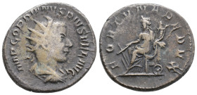 Roman Imperial
Gordian III (238-244 AD) Antiochia
AR Antoninianus (22.3mm, 4.8g)
Obv: IMP GORDIANVS PIVS FEL AVG Radiate and cuirassed bust of Gordian...